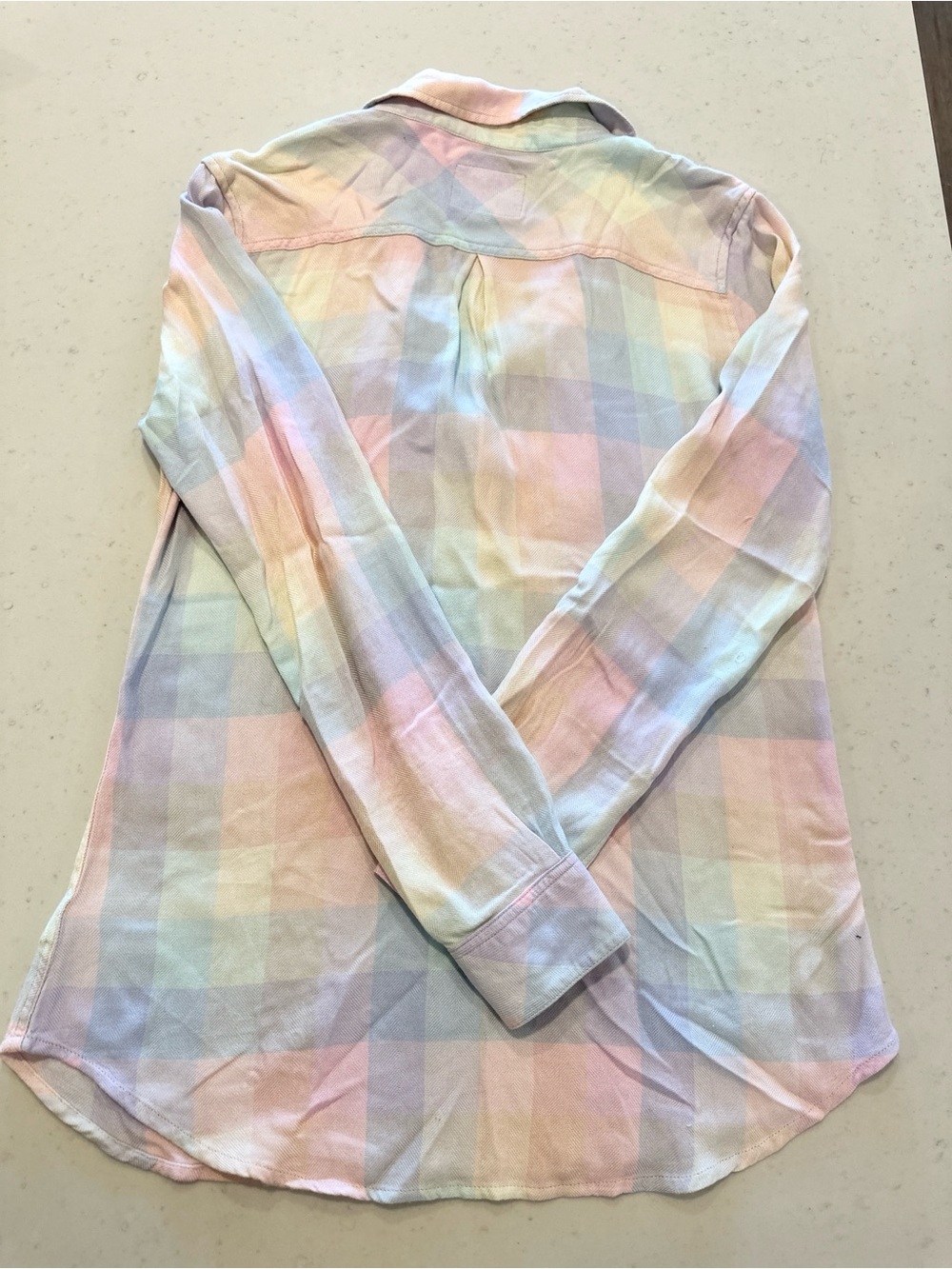 NWOT Rails Long Sleeve Soft Cotton Button Down Size XS Rainbow Casual Colorful - Picture 6 of 6